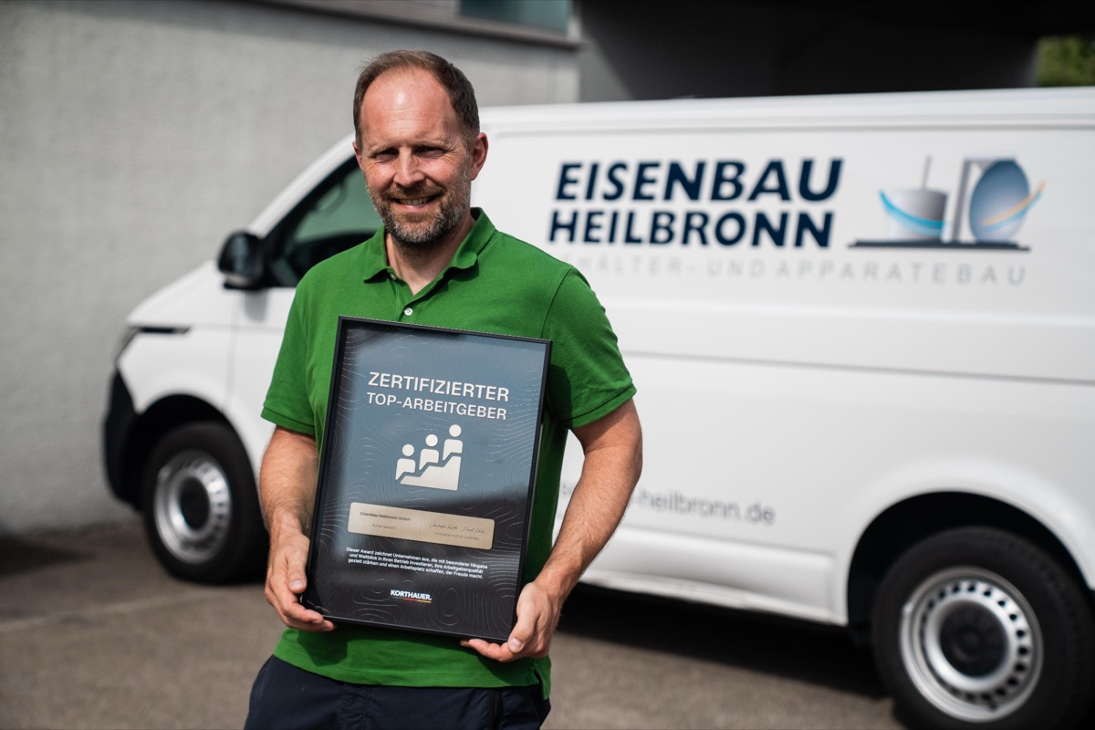 Auszeichnung „Zertifizierter Top-Arbeitgeber“ - Eisenbau Heilbronn GmbH