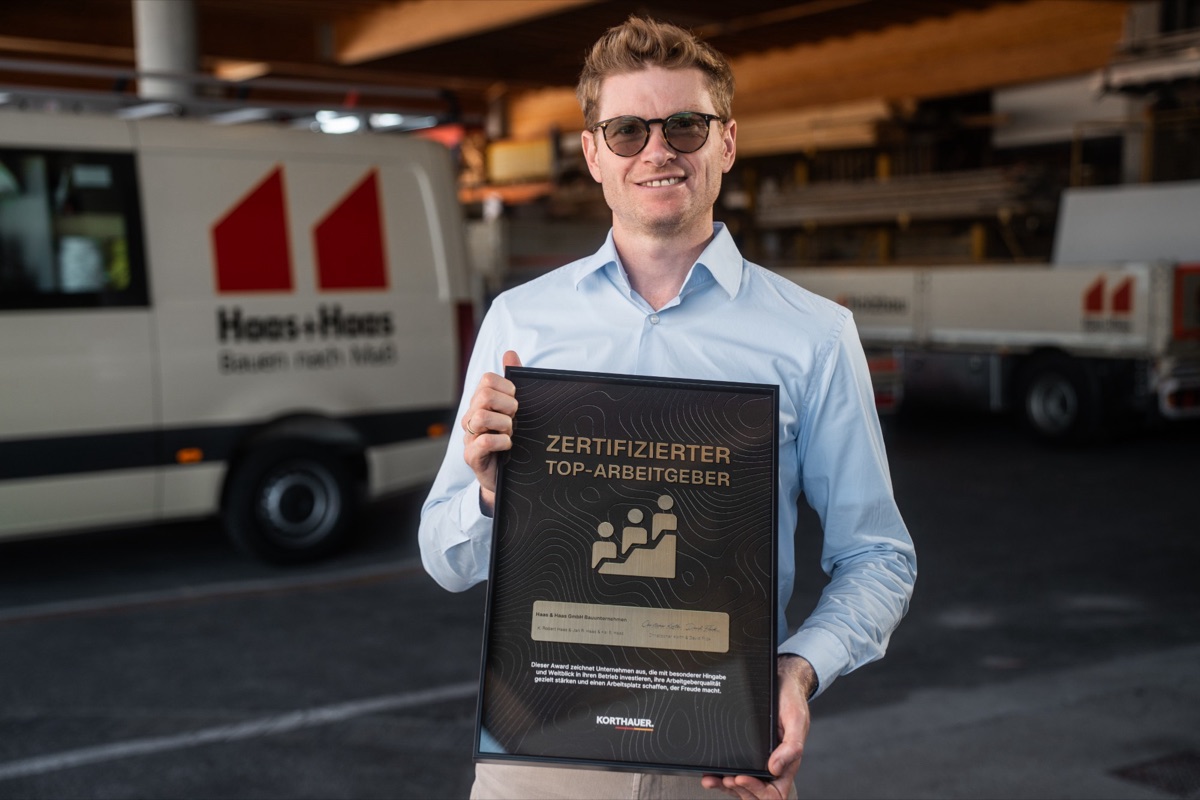 Auszeichnung „Zertifizierter Top-Arbeitgeber“ - Haas & Haas GmbH